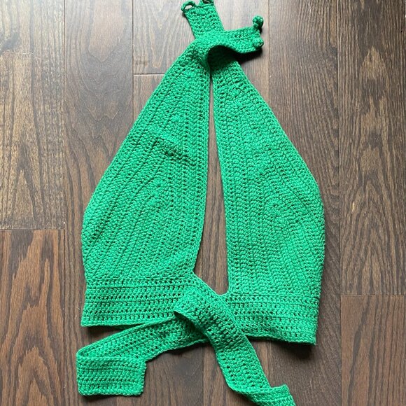 Green crochet top - Picture 2 of 4
